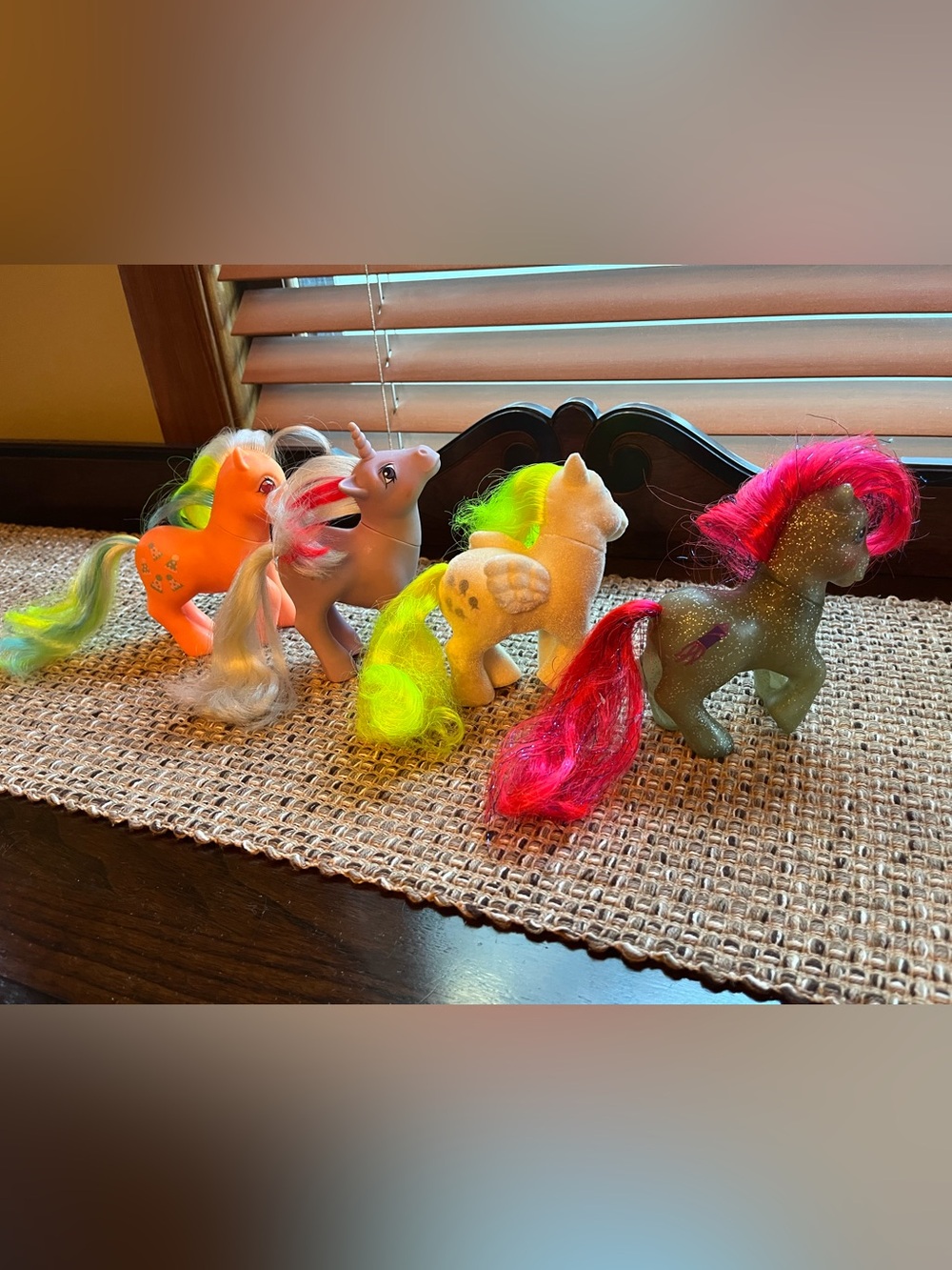 Vintage My Little Pony Set Party Time Sky Rocket Sparkle Powder Surprise So Soft